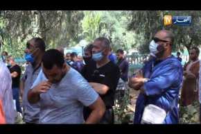 تشييع جثمان المرحوم “محمد زيات” إلى مثواه الأخير بمقبرة الأربعاء بالبليدة