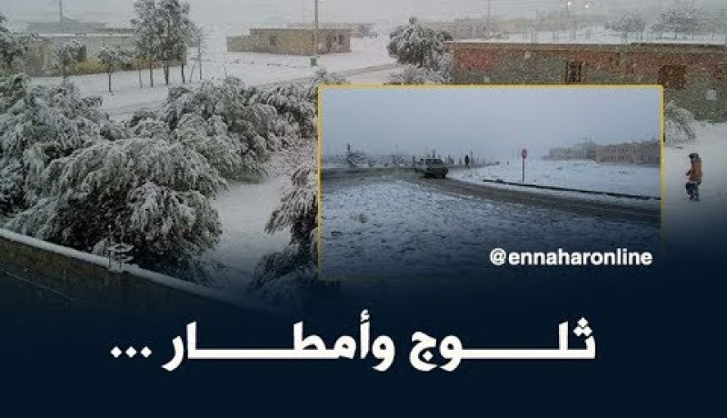 أمطار وثلوج على الولايات الشمالية بداية من يوم السبت