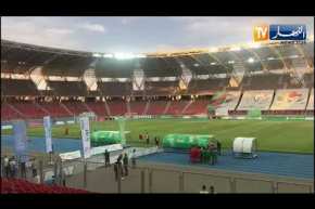 أخر الروتوشات على أرضية ملعب وهران قبل مواجهة المنتخب المحلي أمام ليبيريا