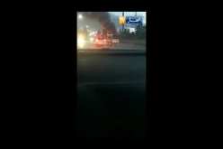 شاهد حريق مهول بمدخل مدينة القليعة