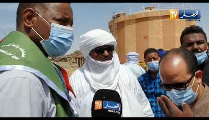 لقاء الوالي المنتدب للمقاطعة الإدارية برج باجي مختار مع جمعيات المجتمع المدني في بلدية تيمياوين