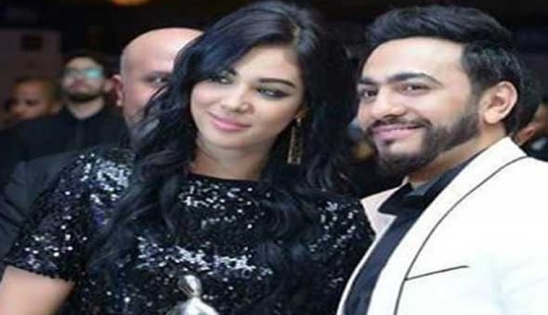 ديو جديد يجمع النجم تامر حسني ونجمة ستار اكاديمي ابتسام تسكت