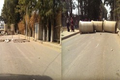 احتجاجا على قطع الكهرباء.. غاضبون يغلقون طريق الرغاية