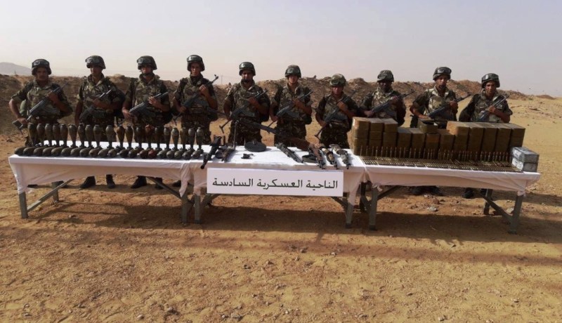 الجيش يكشف مخبأ يحتوي على 40 قذيفة هاون من عيار 82 ملم بتمنراست