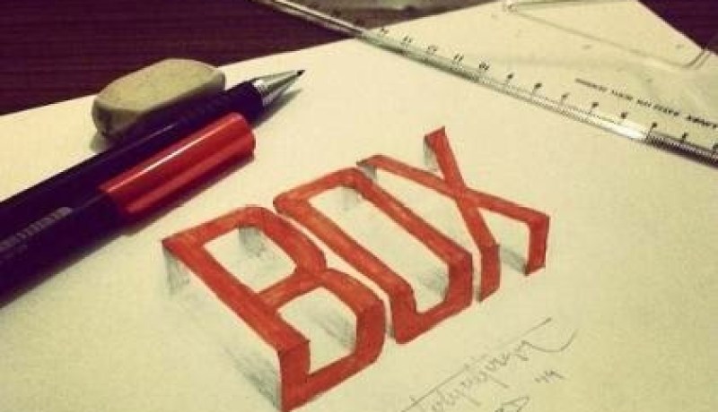 فنان تركي يرسم حروف بأسلوب الرسم ثلاثي الأبعاد تبدو وكأنها خارجة عن الورق