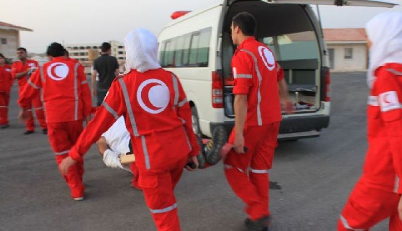 الهلال الأحمر السوري  يقدم مساعدات إنسانية في المحافظات السورية