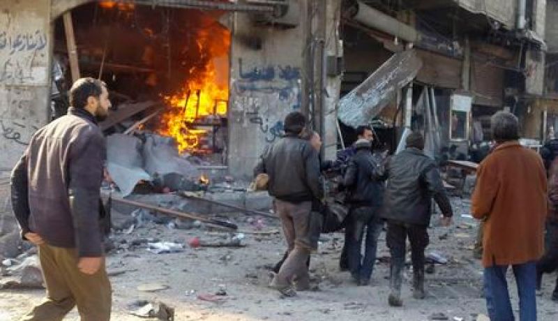 30 قتيلا في غارة جوية قرب دمشق