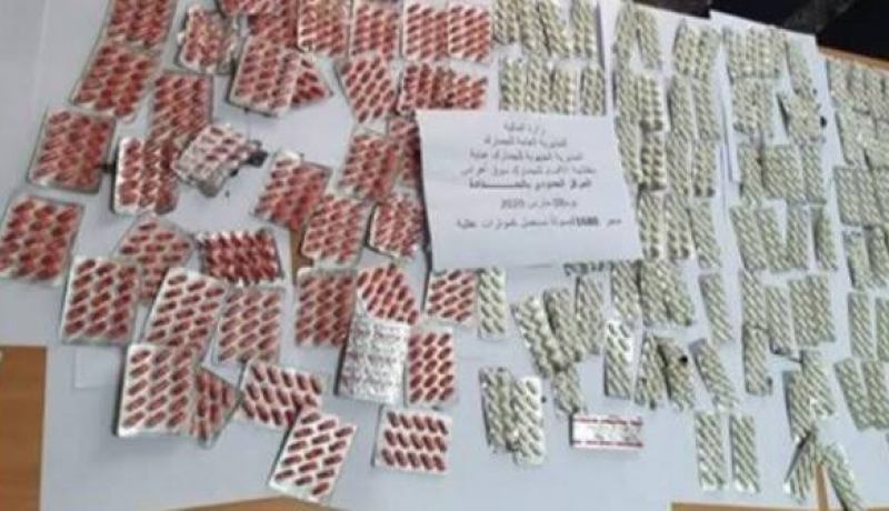 حجز 8670 قرص مهلوس ببلدية رمل السوق الحدودية بالطارف