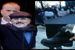 يمني يقذف عبد الله صالح بحذاء قرب مقر إقامته في نيويورك
