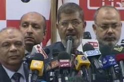 مرسي يعلن فوزه بالانتخابات الرئاسة  في مصر
