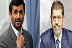 احمدي نجاد ومرسي يبحثان الأزمة السورية والعلاقات الثنائية