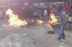 اصابة 3 اشخاص بحروق و جروح في حريق مهول بأنبوب كبير للغاز الطبيعي