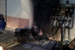 حريق مهول شب بعددات الكهرباء بحي 480 مسكن بعلي منجلي في قسنطينة