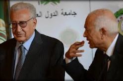 العربي يلتقي الابراهيمي بمقر الجامعة العربية
