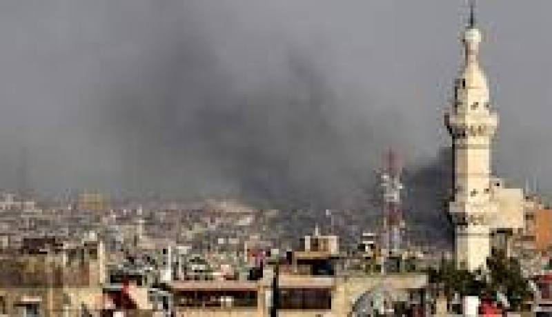 التلفزيون السوري يعرض لقطات لما بعد انفجار في دمشق