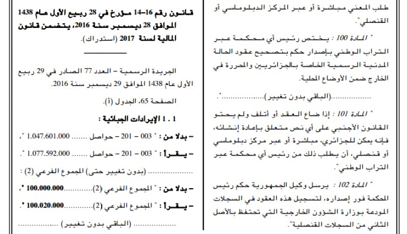 الحكومة تصحّح خطأ قانون المالية