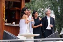 جورج كلوني وزوجته يجمعان التبرعات من أجل دارفور