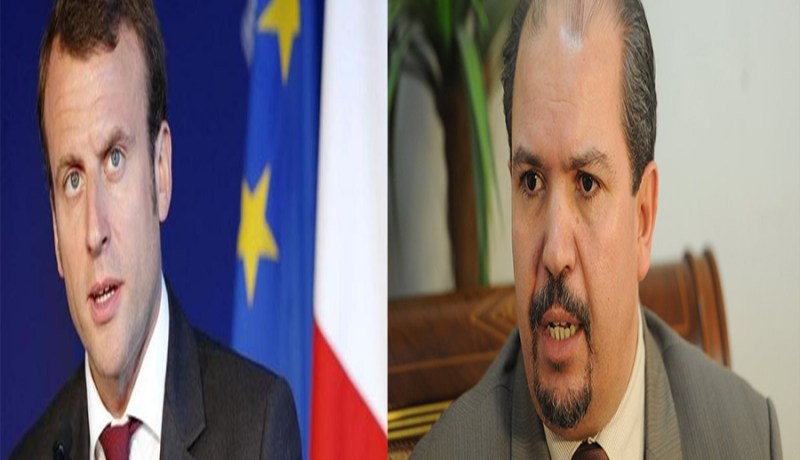 محمد عيسى يتحادث مع مرشح الرئاسيات الفرنسية ماكرون