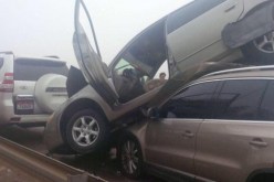 بالفيديو اصطدام 70 سيارة في حادث مرور بالإمارات بسبب الضباب