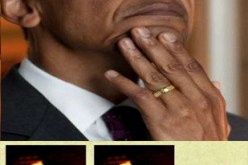 أوباما يرتدي خاتم منقوش بـ لا اله الا الله