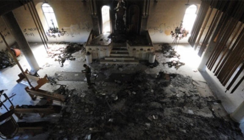 داعش يفجر كنيسة ماركوركيس التاريخية في الموصل