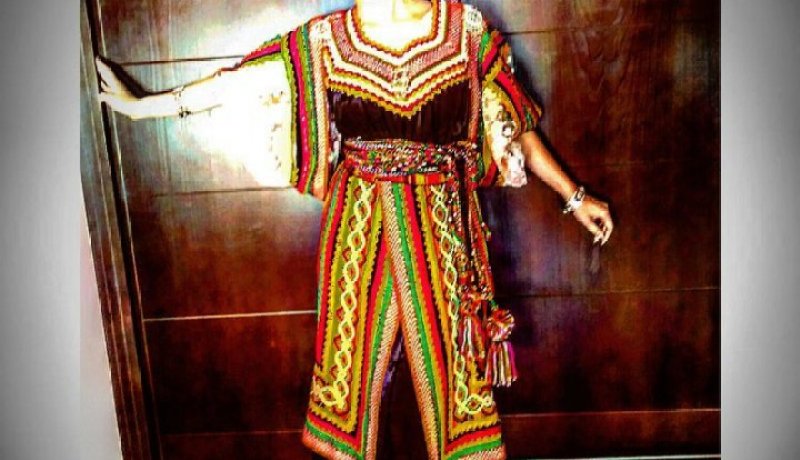 كنزة مرسلي تحتفل بالسّنة الأمازيغية  باللّباس التقليدي