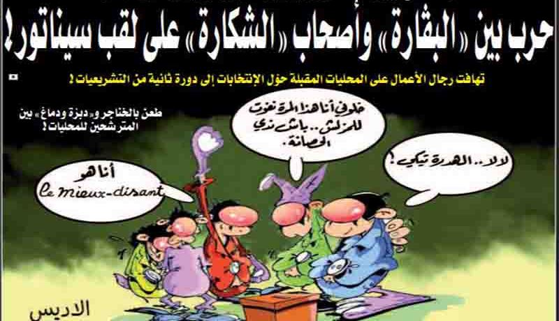 حرب بين «البڤارة» و«أصحاب الشكارة» على لقب سيناتور