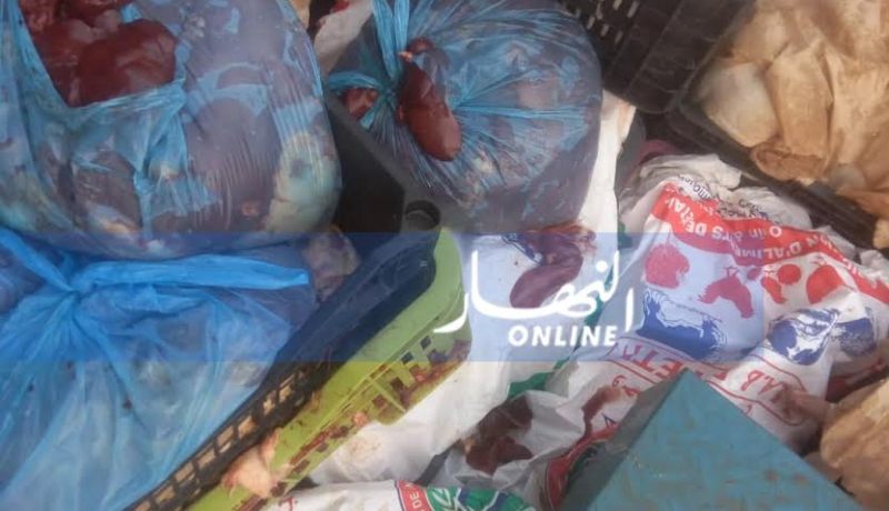 بالصور..حجز وإتلاف 13 قنطارا من اللحم الفاسد بعين تيموشنت