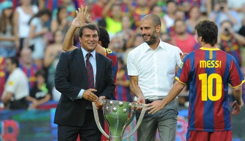 “لابورتا” يعد بإعادة “غوارديولا” لتدريب “برشلونة” !