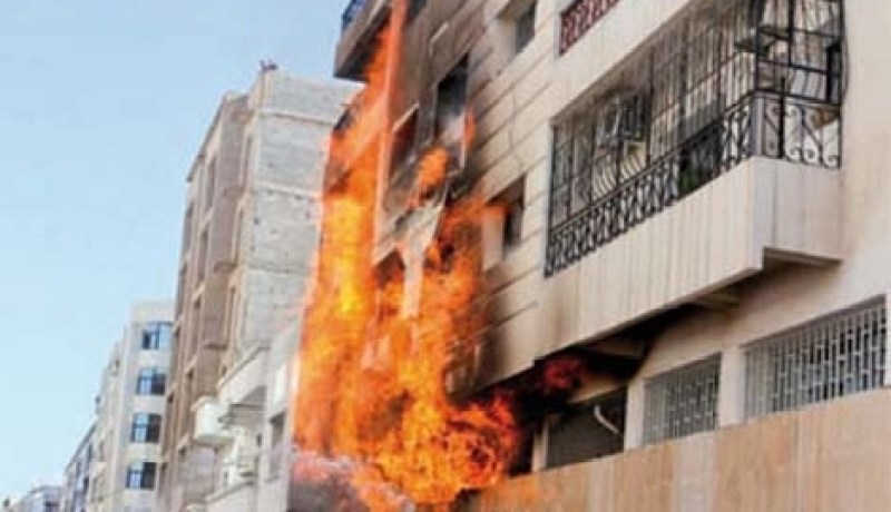 احتراق شقة جار وزير التجارة الأسبق مصطفى بن بادة في سطاوالي