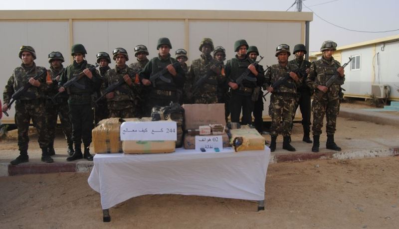 بالصور..الجيش يحجز أزيد من 260 كلغ من الكيف المعالج بمختلف ولايات الوطن