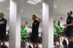 بالفيديو.. لاعبو الخضر يتفاعلون مع رقصة “ماكارينا” للمحضر البدني