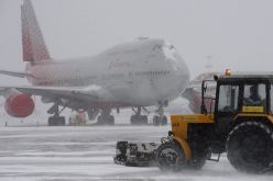 تأجيل 80 رحلة جوية بسبب تساقط الثلوج في موسكو
