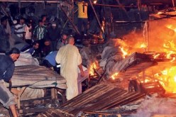 حريق يلتهم 50 محلا تجاريا ومستودعا في دمشق