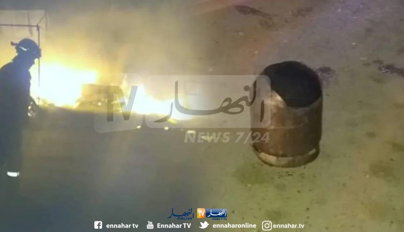 خسائر مادية في إنفجار لقارورة غاز بسوق وادي العلايق في البليدة