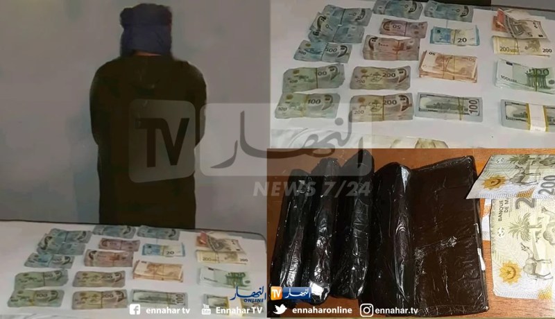 بالصور.. الجمارك تحجز مبالغ مالية ضخمة من العملة الصعبة بتندوف