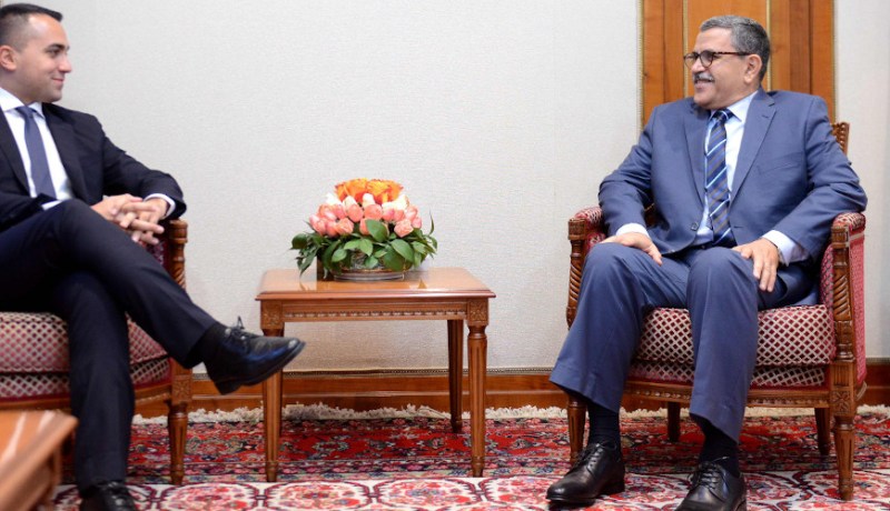 جراد ووزير الخارجية الإيطالي يتباحثان التعاون الثنائي والقضايا الدولية