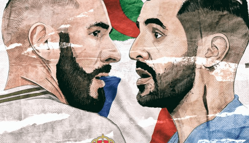 بالفيديو.. مدريد تتزين بصورة محرز