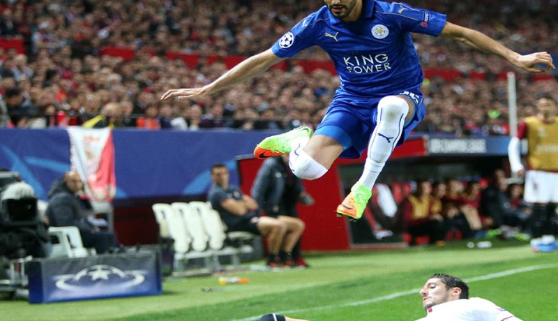 محرز ينهزم ضد اشبيلية في ثمن نهائي رابطة أبطال أوربا