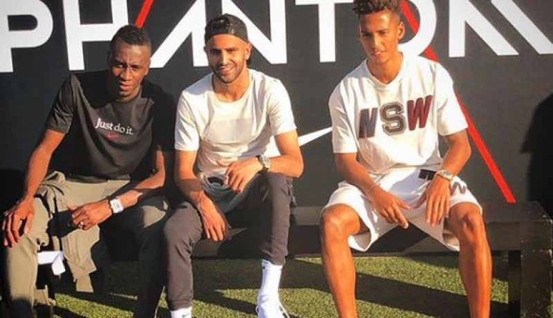 محرز يلتقي بطل العالم بباريس