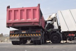 قتيل وجريح في إصطدام شاحنيتن بالجلفة