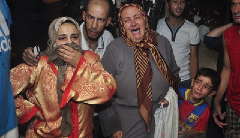 احتراق منزل المدنية