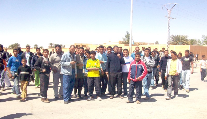 منكوبون ينظمون احتجاجا أمام مقر دائرة جندل في عين الدفلى