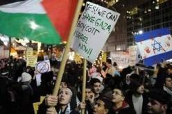 مسيرة تضامنية في نيويورك مع سكان غزة بمناسة الذكرى الأولى للعدوان الاسرائيلي