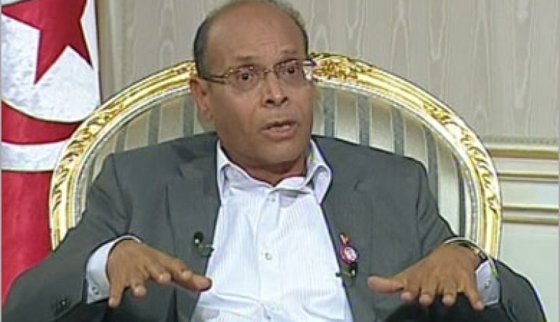 المرزوقي يدعو الاحزاب التونسية الى وقف تبادل اطلاق النار الإعلامية