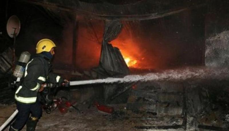 إصابة 6 مصريين في حريق عمارة بحي العزيزية بالسعودية