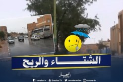 رياح قوية وأمطار رعدية على الولايات الشمالية بداية من اليوم