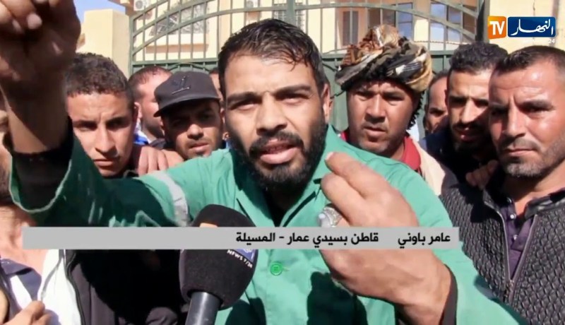 المسيلة/ المقصيون من قائمة السكن بسيدي عامر يحتجون للمطالبة بالتحقيق فيها