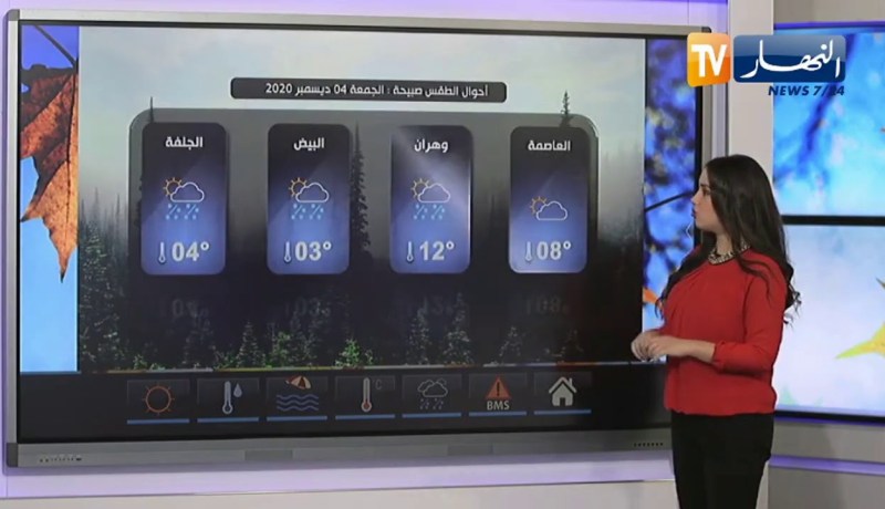 أمطار رعدية معتبرة وثلوج على المرتفعات.. طقس نهار اليوم الجمعة 04 ديسمبر 2020