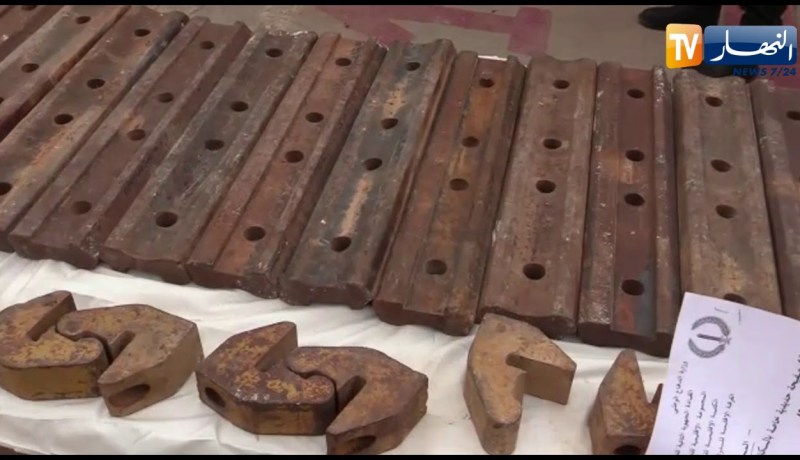 تفكيك شبكة لسرقة القطع الحديدية من مشروع السكة الحديدية بعين كرمس بتيارت